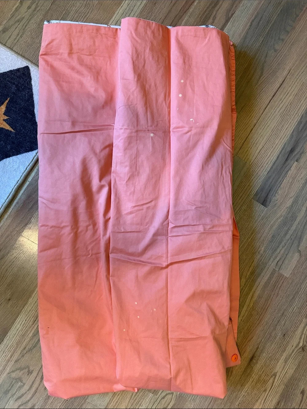 Pottery Barn Kids Halloween Snoopy Duvet Cover - White & Orange *Homemade by me*